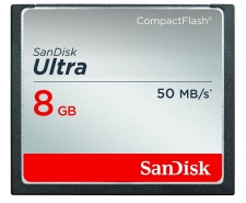 SanDisk Ultra Compact Flash Card 8GB Up to 50MB/s SDCFHS-008
