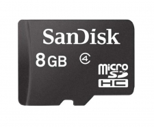 SanDisk MicroSDHC Memory Card 8GB 
