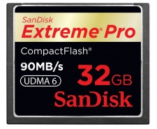 SanDisk  Extreme Pro Compact Flash Memory Card UDMA 32GB Up to 90MB/s