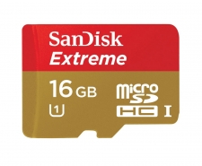 SanDisk Extreme MicroSDHC/MicroSDXC Class10 UHS-I Memory Card 16GB