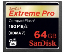 SanDisk Extreme Pro Compact Flash Card 64GB Up to 160MB/s SDCFXPS-064G