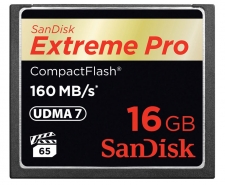 SanDisk Extreme Pro Compact Flash Card 16GB Up to 160MB/s SDCFXPS-016G